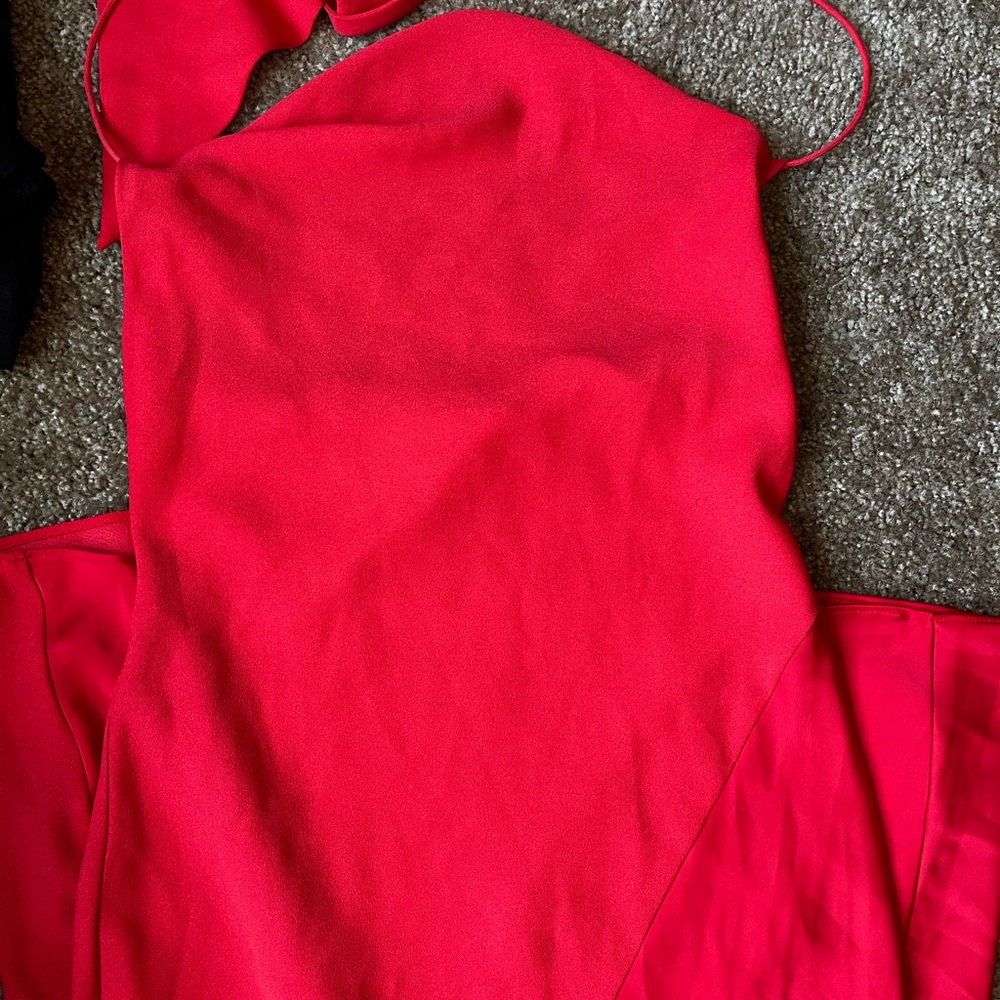 Red Satin dress